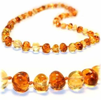Baltic Amber Baby Teething Necklace - Honey One x One w/ "The Art of Cure" Jewlery Pouch