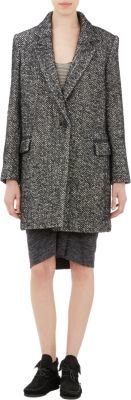 Etoile Isabel Marant Herringbone Tweed Daphne Coat