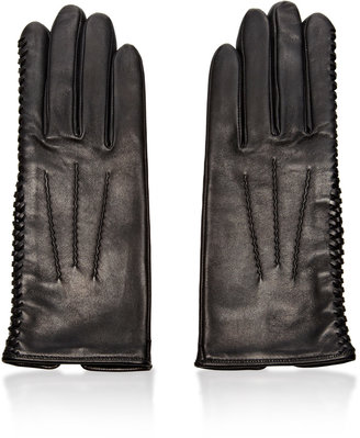 Nina Ricci Laced-Detail Leather Gloves