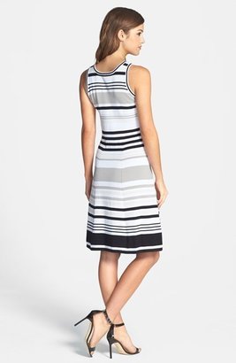 Marc New York 1609 Marc New York by Andrew Marc Stripe Cotton Knit Dress