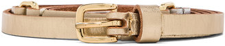 Linea Pelle Skinny Triple Color Wrap Belt