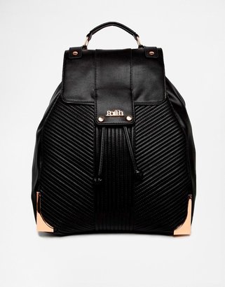 Faith Ribbed Quilted Backpack