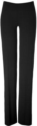 Donna Karan Straight Leg Knit Pants in Black