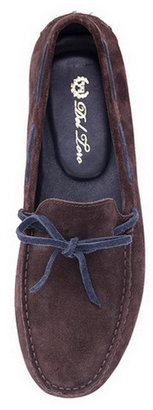 Singer22 Basso Driving Shoe in Chocolate Brown Suede - by Del Toro