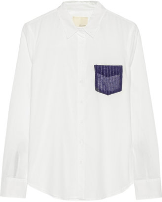 Band Of Outsiders Easy color-block cotton shirt
