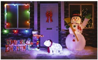 Outdoor Light-up Christmas Guide Post