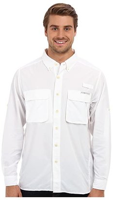 Exofficio Air Striptm Long Sleeve Top (White) Men's Long Sleeve Button Up