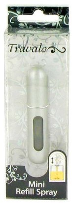 Travalo Travel Spray by Mini Travel Refillable Spray with Cap Refills from Any Fragrance Bottle (Sleek Silver) .135 oz For Men