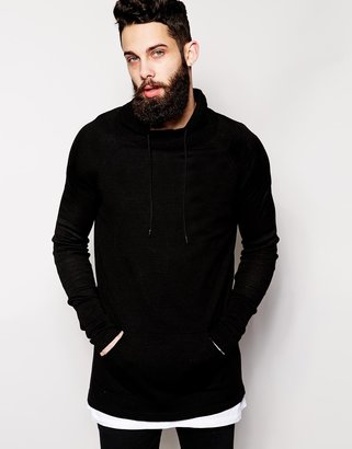 ASOS Longline Jumper with Cowl Neck