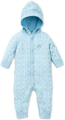 Little Me Baby Boys' Cable-Knit Coverall