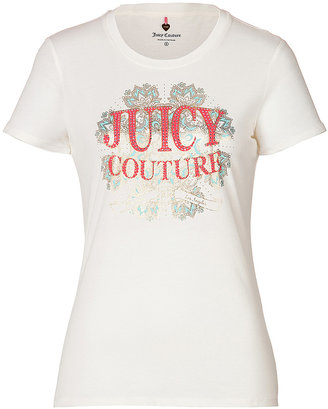 Juicy Couture Cotton Flower T-Shirt
