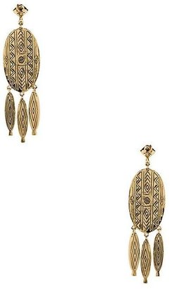 House Of Harlow Howl Feather Earrings