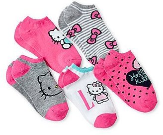 Hello Kitty 5-pk. No-Show Socks - Girls