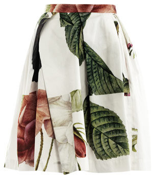 Vivienne Westwood Liberty rose puzzle-print skirt