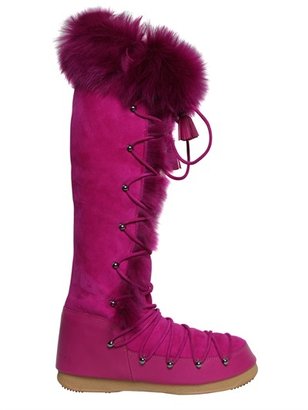 Emilio Pucci 20mm Shearling Snow Boots