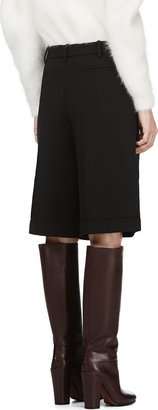 Chloé Black Tailored Wool Shorts