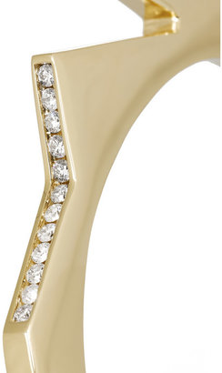 Lynn Ban 14-karat gold diamond bracelet