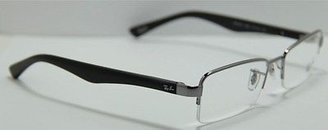 Ray-Ban New Authentic Eyeglasses Frame Rb 6195 2502 Silver Black Halfrim