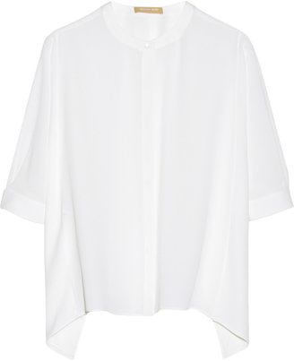 Michael Kors Kimono-sleeve silk-georgette blouse