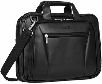 Kenneth Cole Reaction Leather Double Gusset Laptop Briefcase