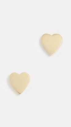 Jennifer Meyer 18k Gold Heart Stud Earrings