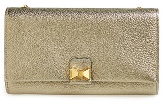 Chloé 'Bobbie' Metallic Leather Wallet on a Chain