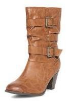 Dorothy Perkins Womens Tan mid height strappy boots- Tan