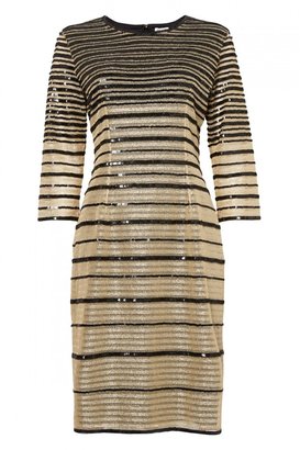 ALICE by Temperley Ling Sequinned Metallic Dress