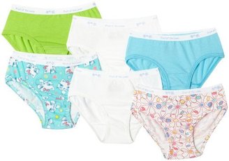 Fruit of the Loom Little Girls'   Girls' Cotton Low Rise Brief (Pack of 6)
