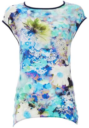 Wallis Forest print woven front top