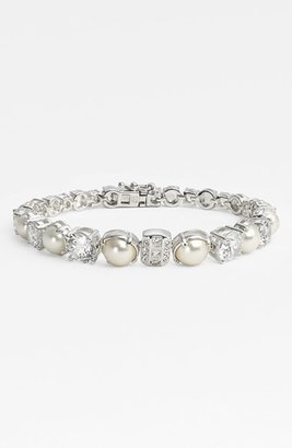 Judith Jack 'Gala' Faux Pearl & Crystal Line Bracelet
