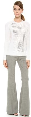 Wes Gordon Stud Embroidered Pullover
