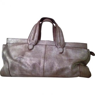 Mauro Grifoni Metallic Leather Handbag
