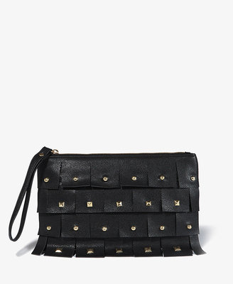 Forever 21 Studded Faux Leather Wristlet