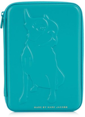 Marc by Marc Jacobs Olive teal dog embossed tablet case