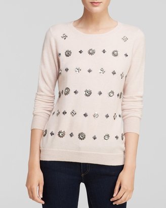 Bloomingdale's Quotation Sweater Exclusive Jeweled Cashmere