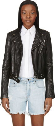 BLK DNM Black Leather Biker Jacket