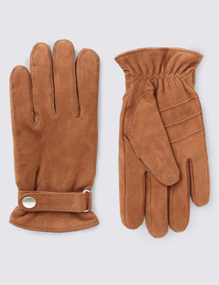 Marks and Spencer Leather ThinsulateTM Gloves with Adjustable Cuffs