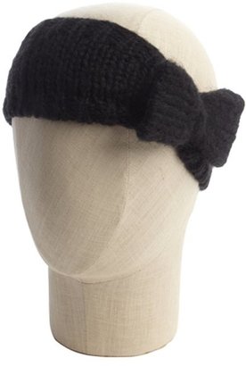 San Diego Hat Company black wool blend knit bow headband