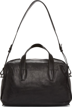 Alexander Wang Black Leather Inside-Out Weekender Duffle Bag