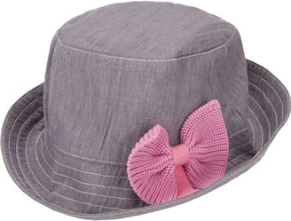 Bonnie Baby Knit Bow Chambray Hat