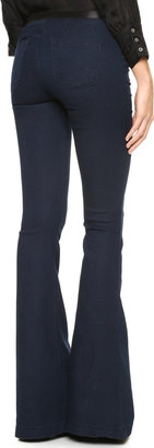 Blank Pull On Flare Jeans