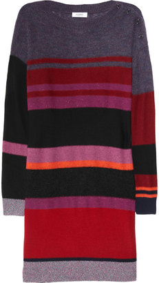 Sonia Rykiel Sonia by Striped wool-blend sweater dress