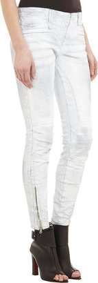R 13 Coated Moto Jeans