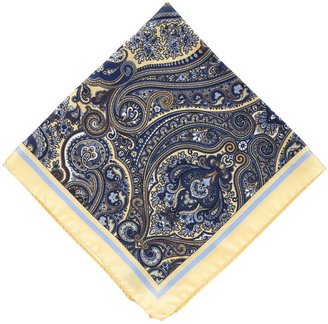 Jos. A. Bank Tapestry Pocket Square- Yellow