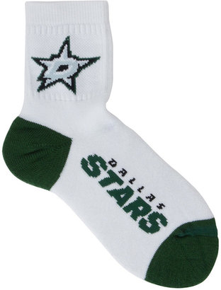 For Bare Feet Dallas Stars White Ankle Socks