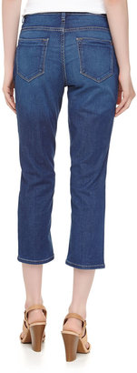 Christopher Blue Melissa Cropped Denim Jeans, Medium Indigo