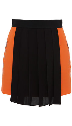 Fausto Puglisi Orange And Black Mini Skirt Orange/Black