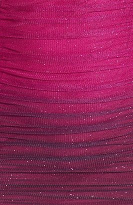 Hailey Logan Ombré Sparkle Ruched Body-Con Dress