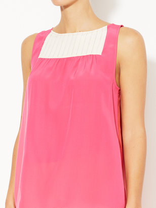 Marc by Marc Jacobs Bowery Silk Colorblocked Top